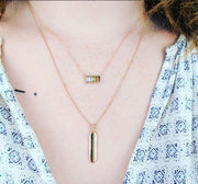 My Story The Aria Necklace In Sun 14K Rose Gold