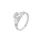 High-Polished Claddagh Ring for Women