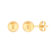 5mm Polished Ball Stud Earrings