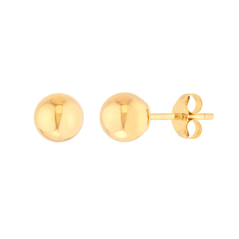 5mm Polished Ball Stud Earrings