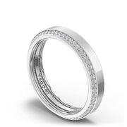 Bevel Edge Diamond Wedding Band in High Polish - 5mm