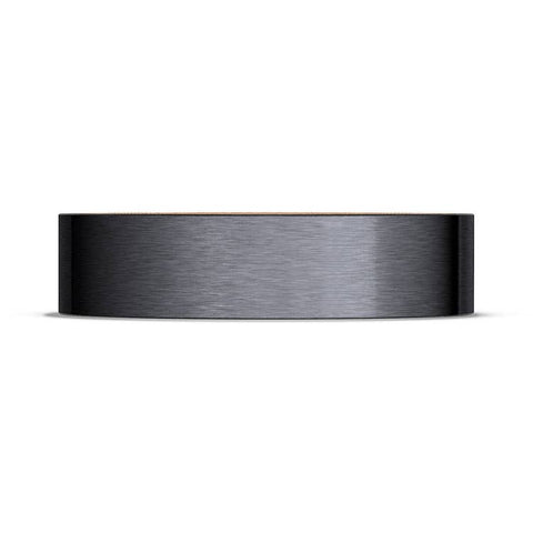 Titanium Two-Tone Flat Wedding Band - 6mm