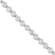 Bezel Set Diamond Necklace (4tcw)