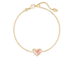 Ari Heart Delicate Chain Bracelet