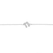 Slanted Gothic Initial Bracelet