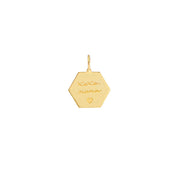 Hexagon Engravable Charm