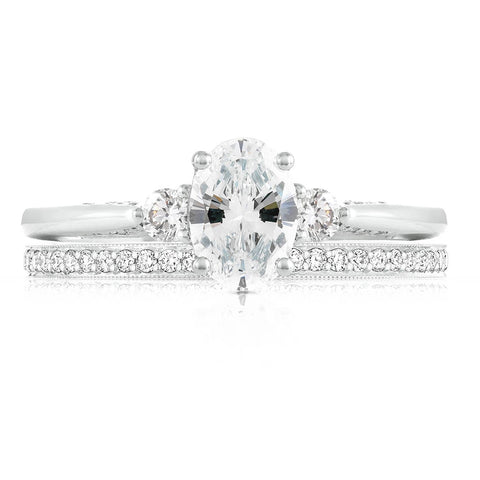 Oval 3-Stone Engagement Ring