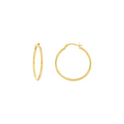 2mm x 30mm Polished Hoop Earrings