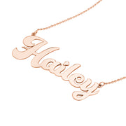 7mm Cursive Nameplate Necklace