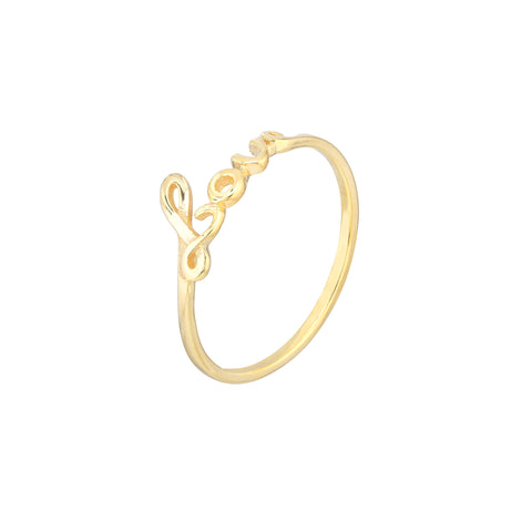 Cursive Love Ring