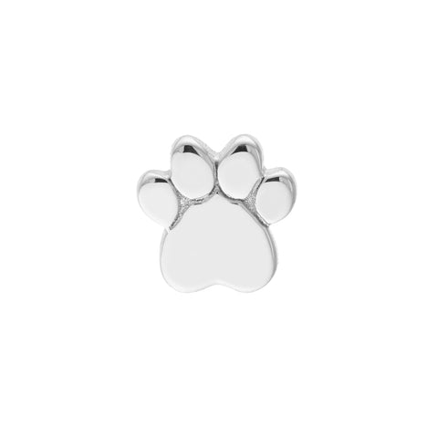 Dog Paw Stud Earrings on Post Back