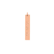 Long Vertical Bar Engravable Charm