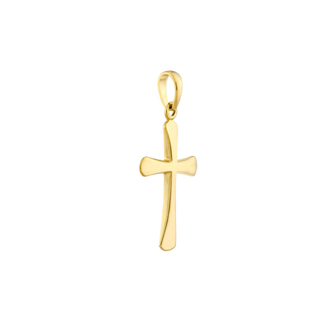 Flare-edged Cross Pendant