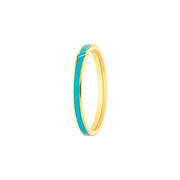 Turquoise Enamel Band Ring