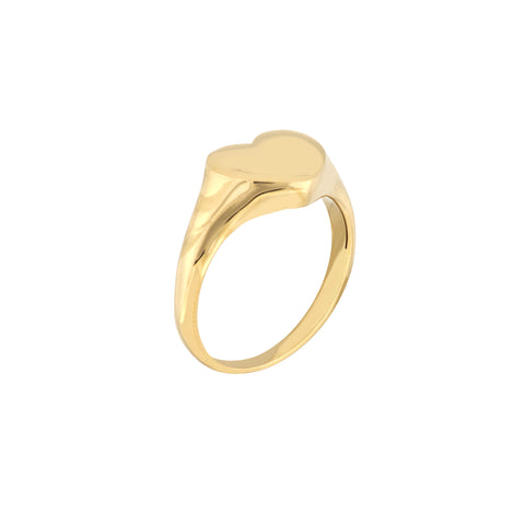 Signet Mini Heart Ring