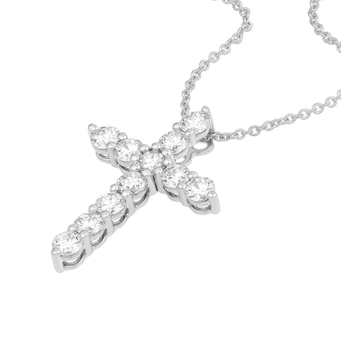 Diamond Cross Pendant (3/4tcw)