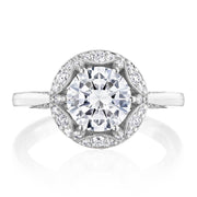 Round Bloom Engagement Ring