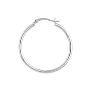 2mm x 30mm Polished Hoop Earrings