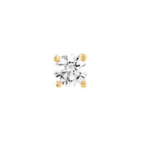 4.5mm CZ Stud Earrings