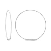 25mm Endless Wire Hoop Earrings