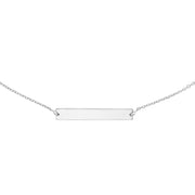 Engravable Mini Bar Adjustable Choker