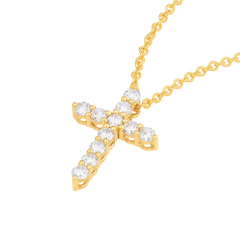 Diamond Cross Pendant (1/8tcw)