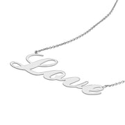 Cursive Love Adjustable Necklace