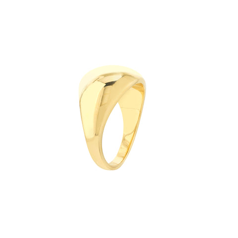 Graduated Narrow Dome Signet Ring