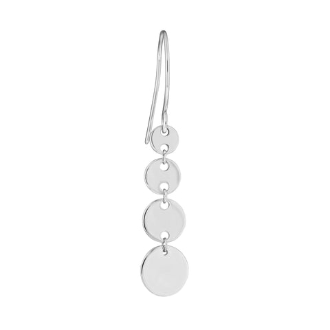 Graduated Disc Dangle Earrings