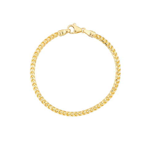 Round D/C Franco Chain Bracelet