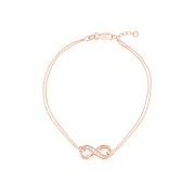 Infinity on Chain Bracelet with Diamond