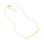 Thin Curved Bar Adjustable Necklace