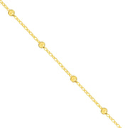 Faceted Bead Saturn Chain