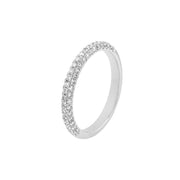 Diamond Pave Stackable Band (5/8tcw) in White Gold