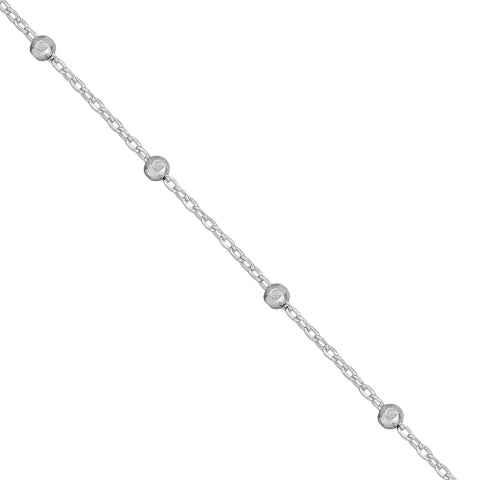 Faceted Bead Saturn Chain