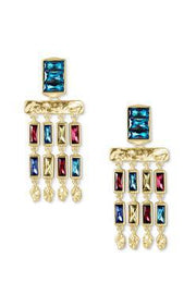 Kendra Scott Jack Small Statement Earring Gold Multicolor Crystal