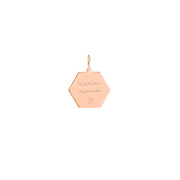 Hexagon Engravable Charm