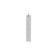 Long Vertical Bar Engravable Charm