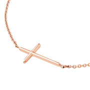 E2W Mini Cross Adj Necklace