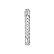 5 Row Diamond Pave Hoop Earrings (1tcw)