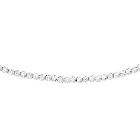 Diamond-Cut Bead Adjustable Choker