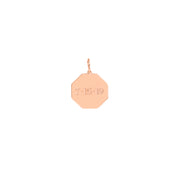 Octagon Engravable Charm