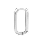 20mm Oblong Polished Mini Hoops