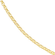 5.2mm Hollow Rolo Chain with Pear Lobster Lock