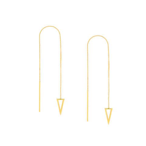 Open Pyramid Threader Earrings