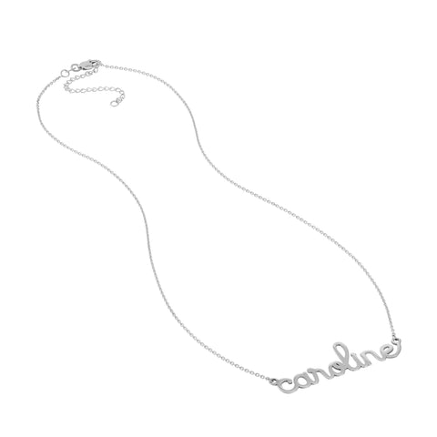 5mm Doodle Nameplate Necklace