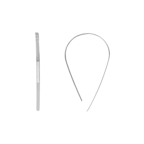 Curved Flat Wire Earrings