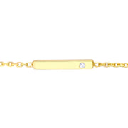 Staple Bar with Diamond Adjustable Choker