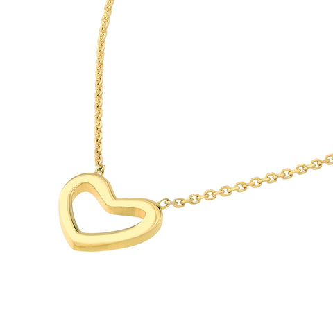 Mini Open Heart Necklace