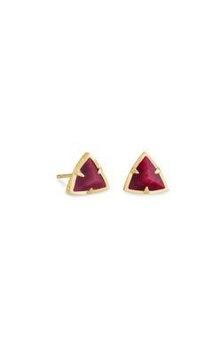 Kendra Scott Perry Stud Gold Raspberry Labradorite